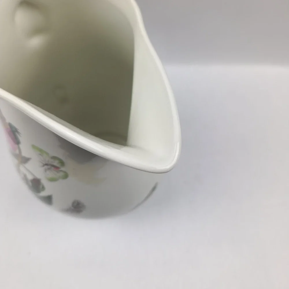 Portmeirion Botanic Garden Christmas Rose Pitcher Jug England Floral